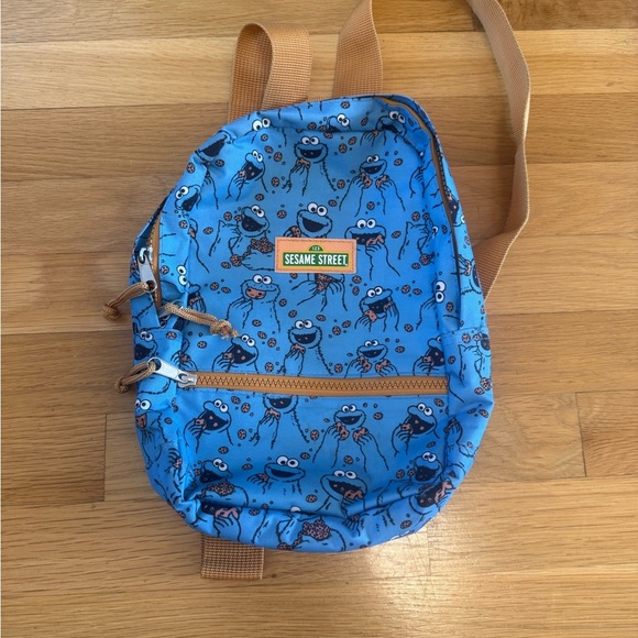Sesame Street Other - Cookie Monster Mini Backpack 11” Sesame Street Blue 2022 Like New